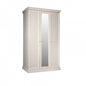 Шкаф 3-х дверный для платья и белья (1 зеркало) Амели штрих-лак (АМШ1/3) в Кудымкаре - kudymkar.mebel-74.com | фото