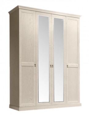 Шкаф 4-х дверный (2 зеркала) для платья и белья Венеция дуб седан (ВНШ1/4) в Кудымкаре - kudymkar.mebel-74.com | фото