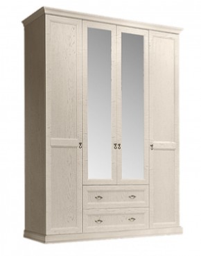 Шкаф 4-х дверный (с зеркалами) для платья и белья с выдвижными ящиками Венеция дуб седан (ВНШ1/41) в Кудымкаре - kudymkar.mebel-74.com | фото