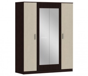Шкаф 4х дверный с зеркалами Уют СБ-2750/1.Н (Венге/Паллада) в Кудымкаре - kudymkar.mebel-74.com | фото