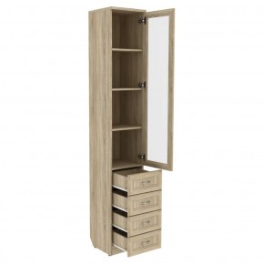 Шкаф для книг с ящиками узкий арт. 205 в Кудымкаре - kudymkar.mebel-74.com | фото