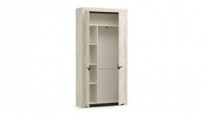 Шкаф для одежды 33.18 "Лючия" (бетон пайн белый / венге / белый) в Кудымкаре - kudymkar.mebel-74.com | фото