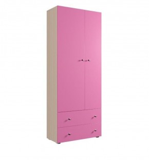 Шкаф ДМ 800 с 2-мя ящиками (розовый) в Кудымкаре - kudymkar.mebel-74.com | фото