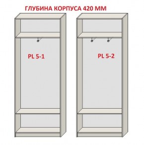 Шкаф распашной серия «ЗЕВС» (PL3/С1/PL2) в Кудымкаре - kudymkar.mebel-74.com | фото