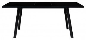 Стол ФИН 120 Черный, стекло/ Черный каркас М-City в Кудымкаре - kudymkar.mebel-74.com | фото