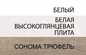 Стол письменный /TYP 80, LINATE ,цвет белый/сонома трюфель в Кудымкаре - kudymkar.mebel-74.com | фото
