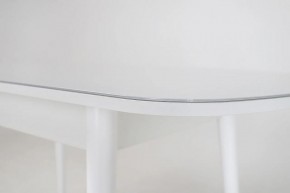 Стол раскладной со стеклом (опоры массив цилиндрический) "Хоста" в Кудымкаре - kudymkar.mebel-74.com | фото