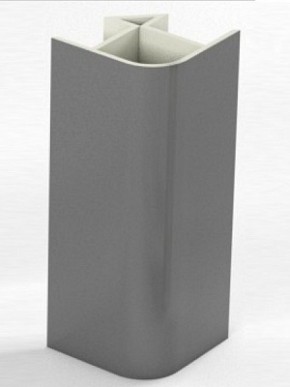 Угловое соединение для цоколя 90 гр. h100 мм (Алюминий, Белый, Черный, Сонома) в Кудымкаре - kudymkar.mebel-74.com | фото