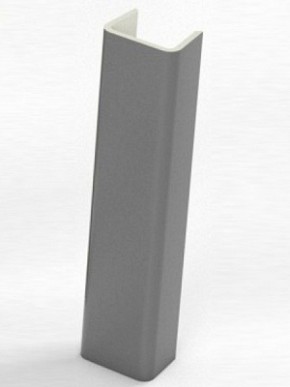 Торцевая заглушка  для цоколя h100 мм (Алюминий, Белый, Черный, Сонома) в Кудымкаре - kudymkar.mebel-74.com | фото