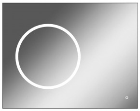 Зеркало Eclipse 90 black с подсветкой Sansa (SE1031Z) в Кудымкаре - kudymkar.mebel-74.com | фото